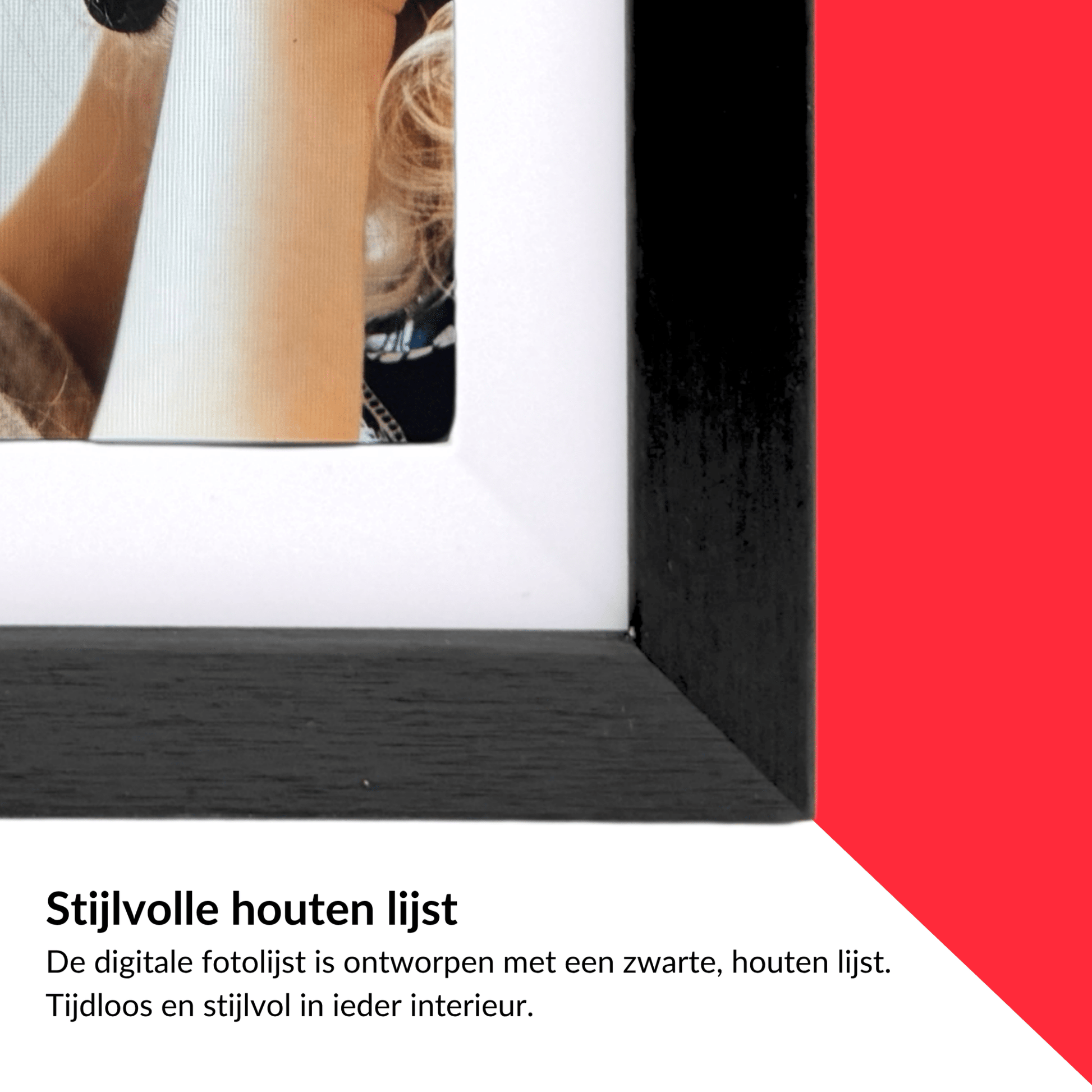 UMBRION - Digitale fotolijst - 10,1" - Donker hout