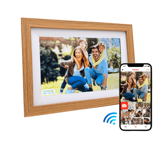 UMBRION - Digitale fotolijst - 10,1" - Licht hout