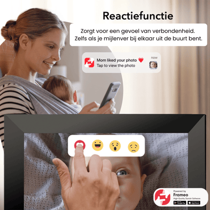 UMBRION - Digitale fotolijst - Grijs hout - 10,1" (25.6 cm)